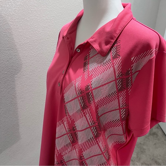 IZOD Golf Polo Shirt - Argyle Preppy Sport Top - XL - Picture 3 of 12